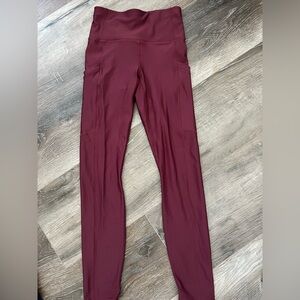 Fabletics Burgundy Leggings